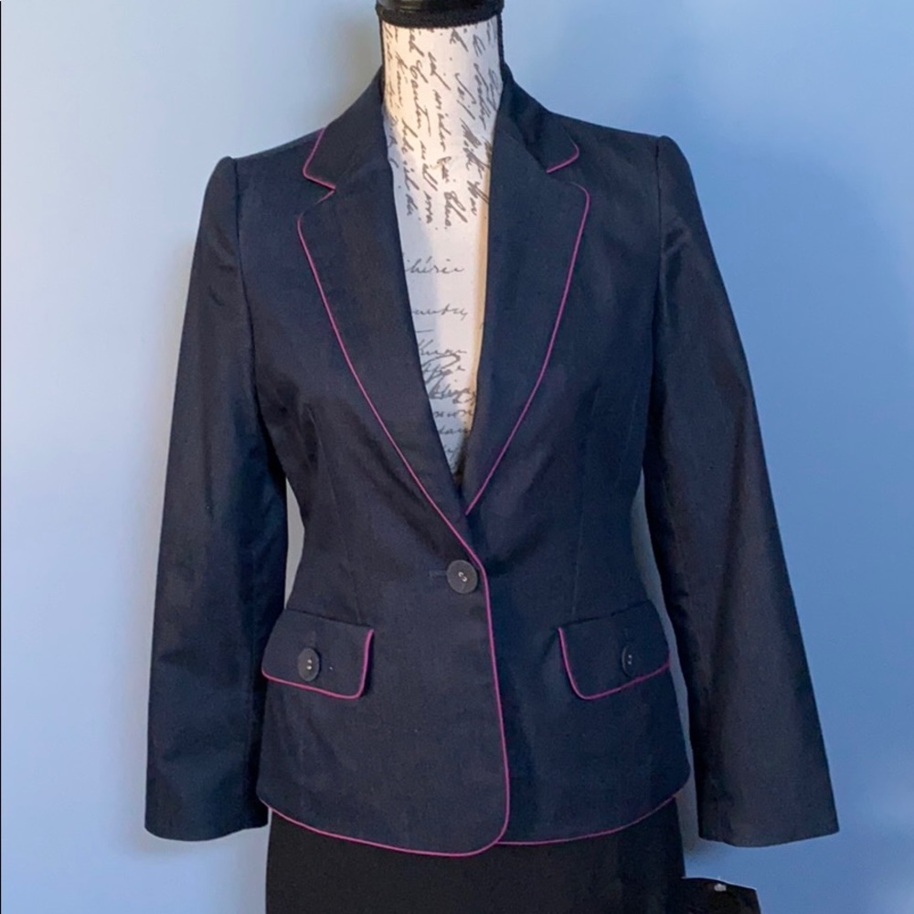 Soft Denim Suit Jacket